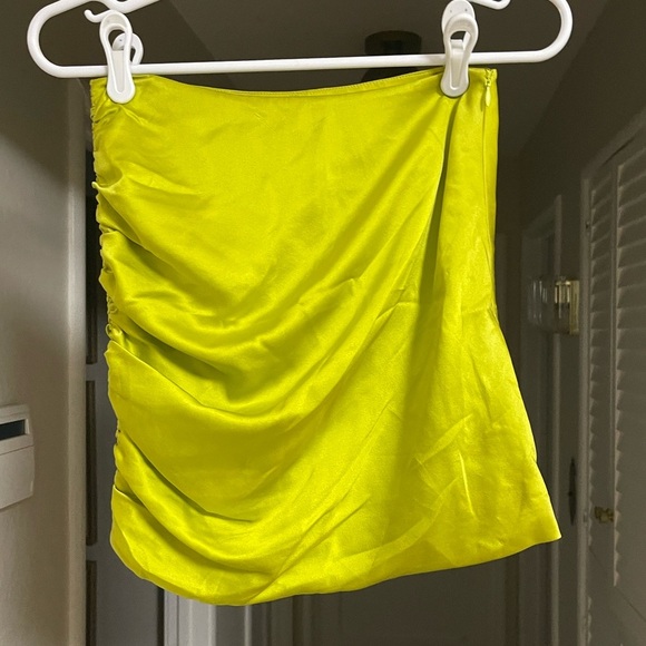 EUC THE SEI SILK RUCHED MINI SKIRT - Picture 5 of 7